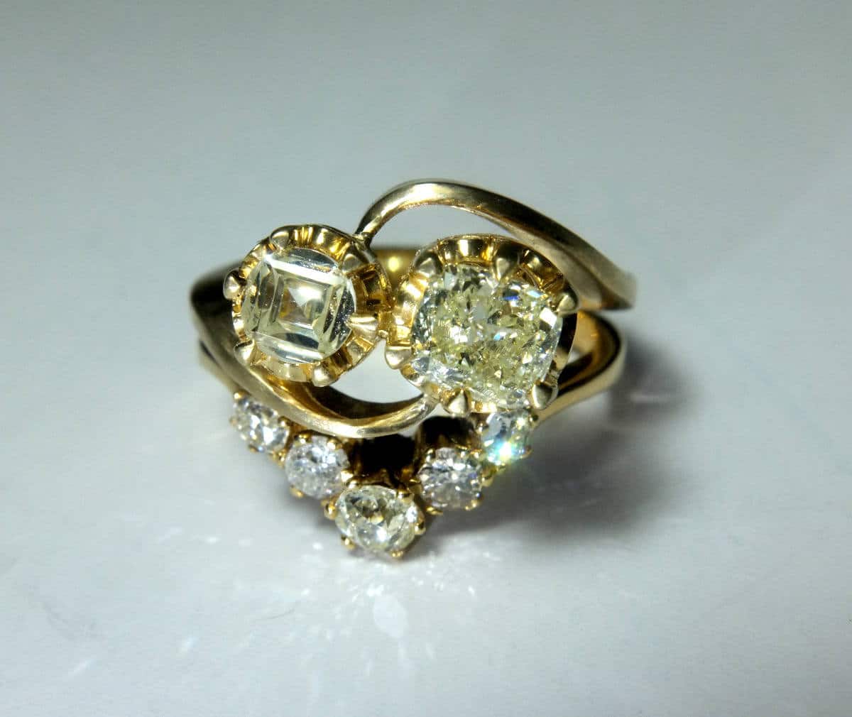 Toi et Moi Diamond Ring 18k Singapore Island Jewellery Store