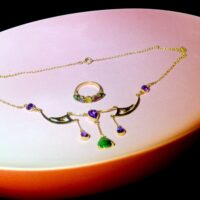 antique amethyst necklace