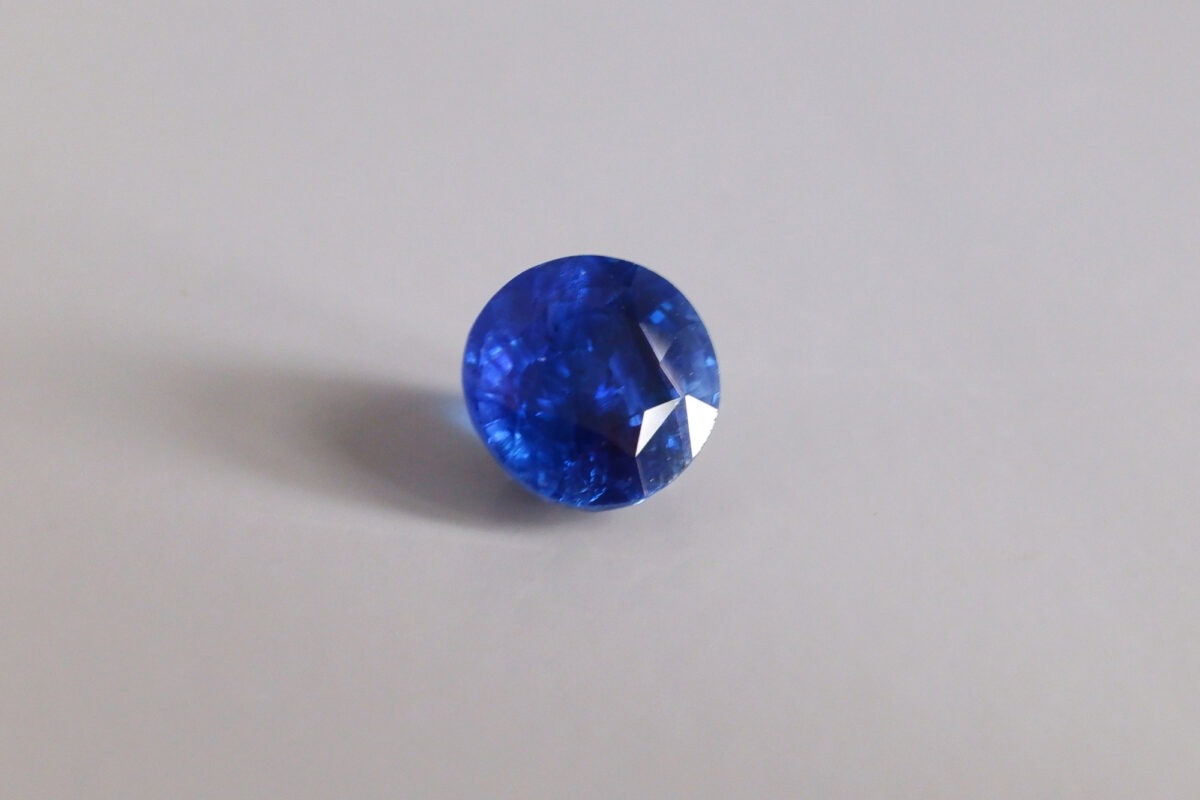 GIA 3ct Round Royal Blue Sapphire Unheated Gem