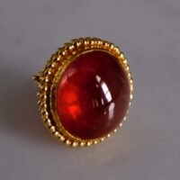 Handmade Brooch Singapore, spessartite garnet, Garnet Brooch Pendant, spessartite garnet jewelry, SIJS