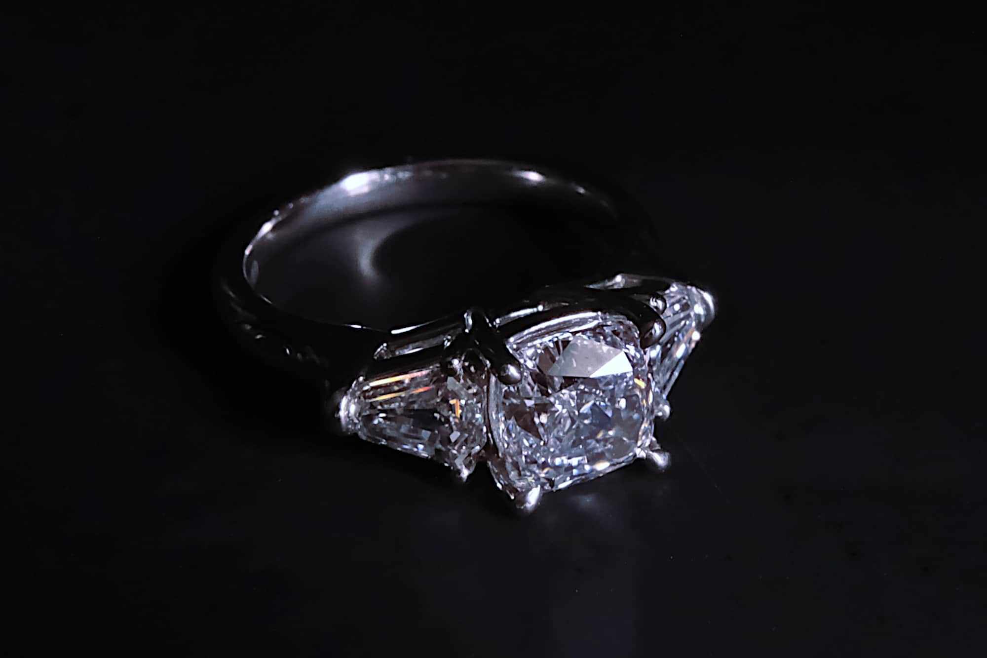 Three Stone Diamond Platinum Ring, 3 stone diamond ring, platinum diamond engagement ring, platinum engagement ring singapore, bespoke engagement ring singapore, bespoke ring singapore, SIJS