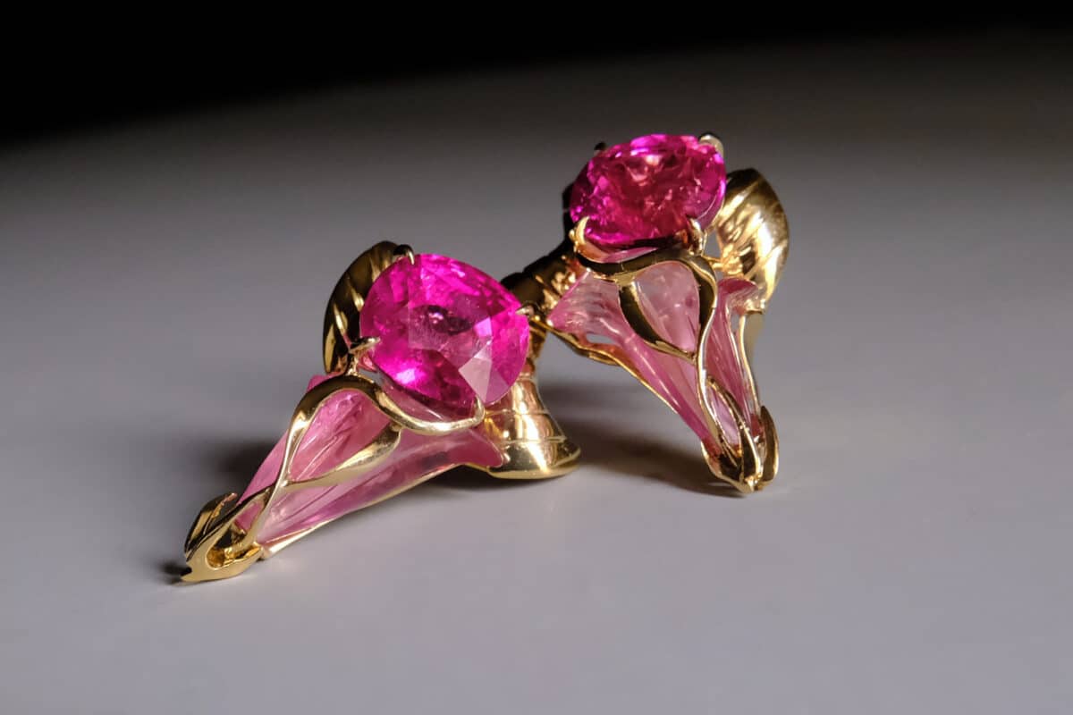 Chalice Calla Lily Earrings Singapore Island Jewellery Store - Main Image