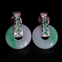 jade donut earrings, jade donut earrings singapore, jade emerald earrings, jade donut pendant necklace, art deco jade earrings, jade earrings singapore, handmade jade earrings, custom jade jewelry, bespoke jewelry singapore, SIJS