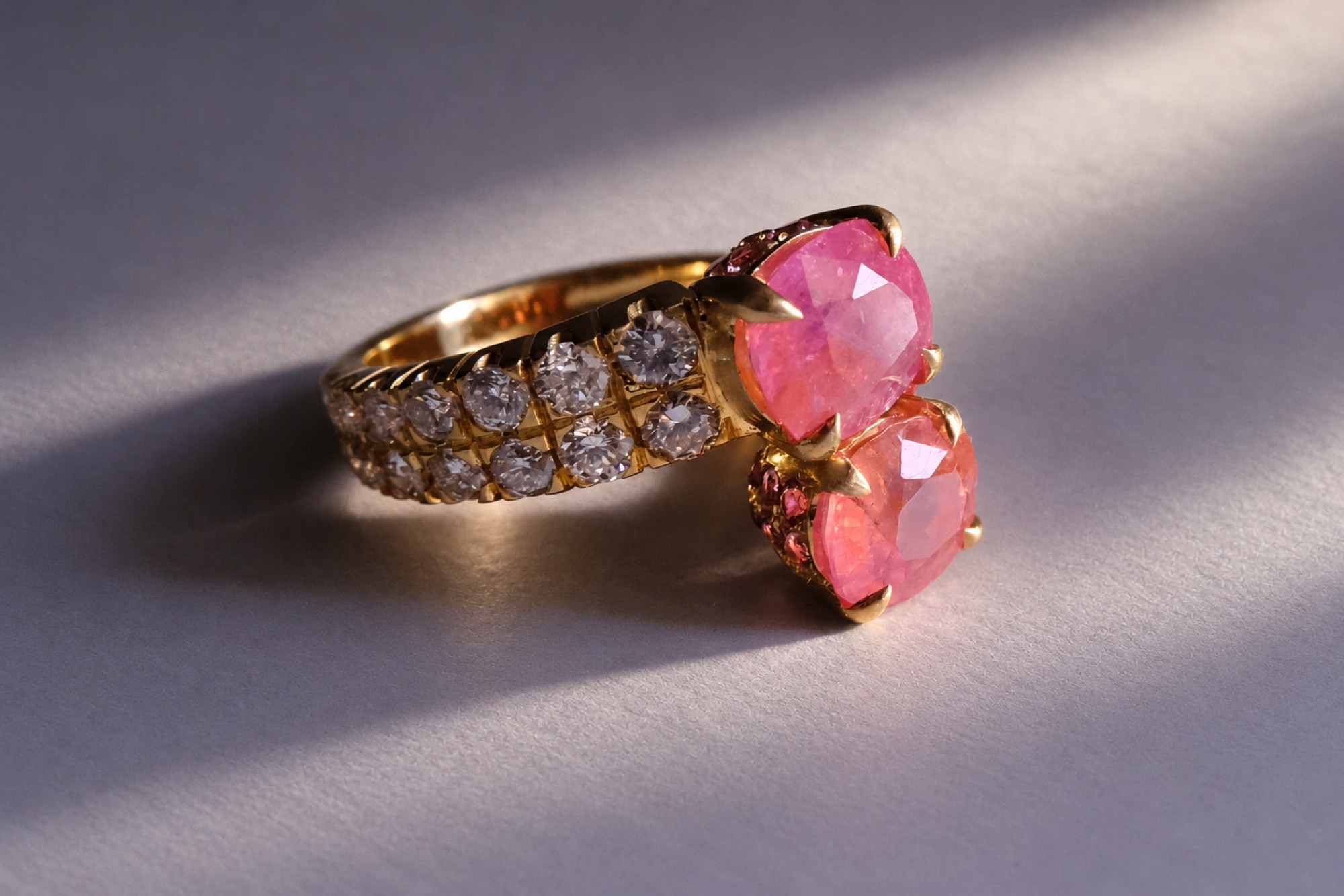 toi et moi sapphire ring, sapphire ring singapore, bespoke jewellery singapore, unique handmade jewelry business names, sapphire engagement ring singapore, bespoke rings singapore, SIJS